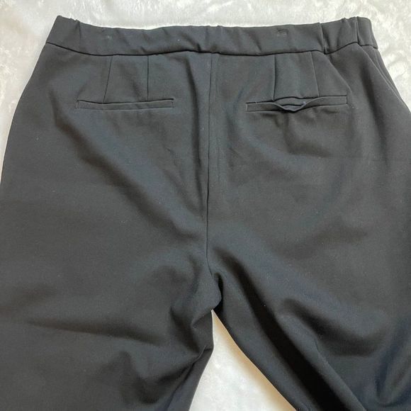 Eloquii Women's Front‎ Stripe Textured Black Skinny Dress Pants Size 18 Short - Picture 13 of 13